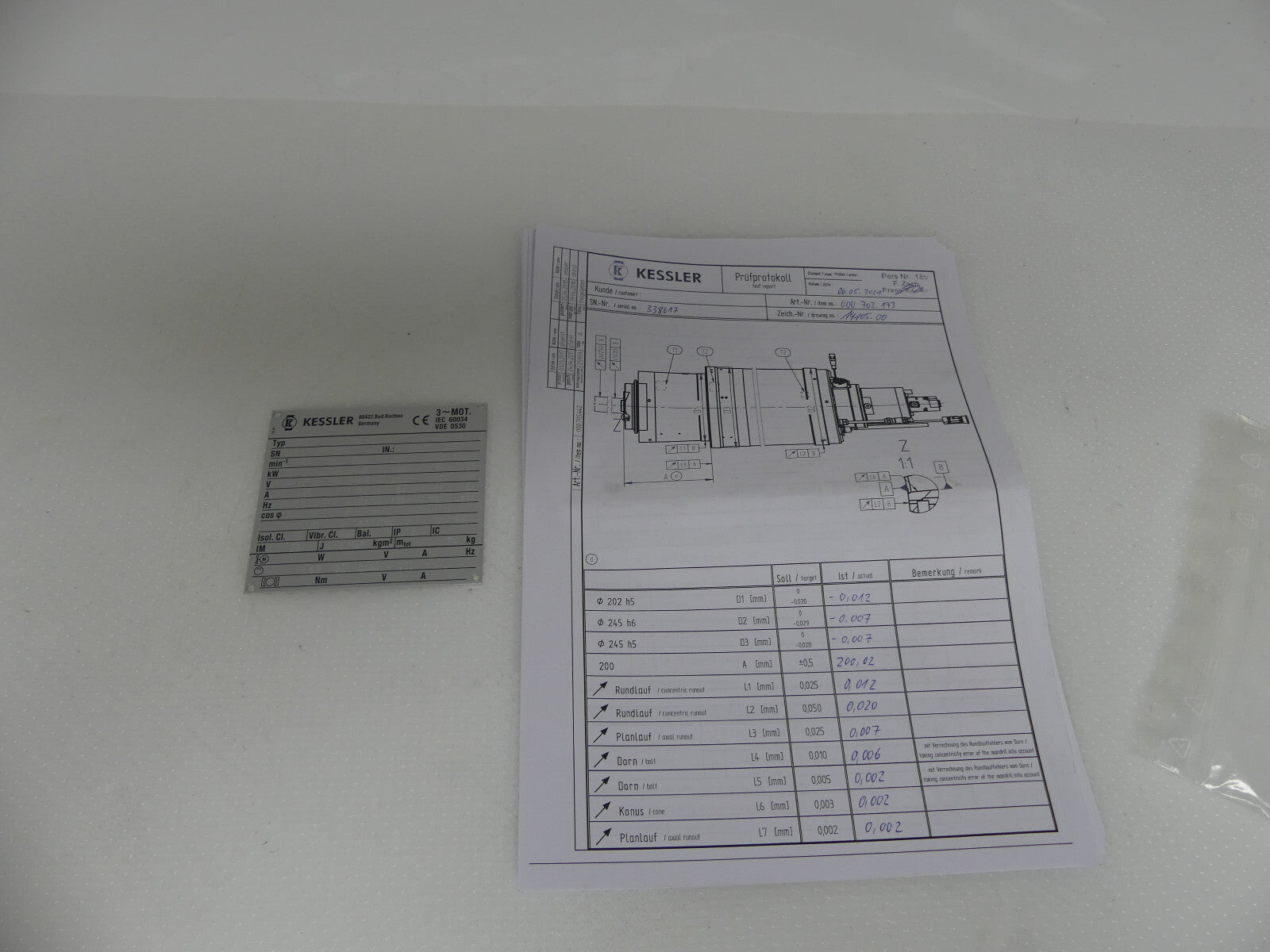 KESSLER H200-S10-702.173 Milling spindles / H line SN 338617 s.Bilder