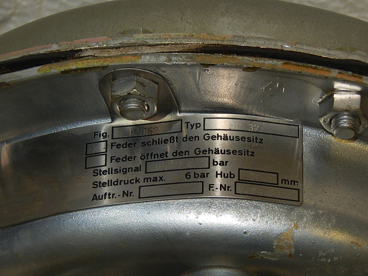  Ari / Stellventil / Pneumatisch / Typ: DP 32 / Fig: 92052 / DN50,PN16