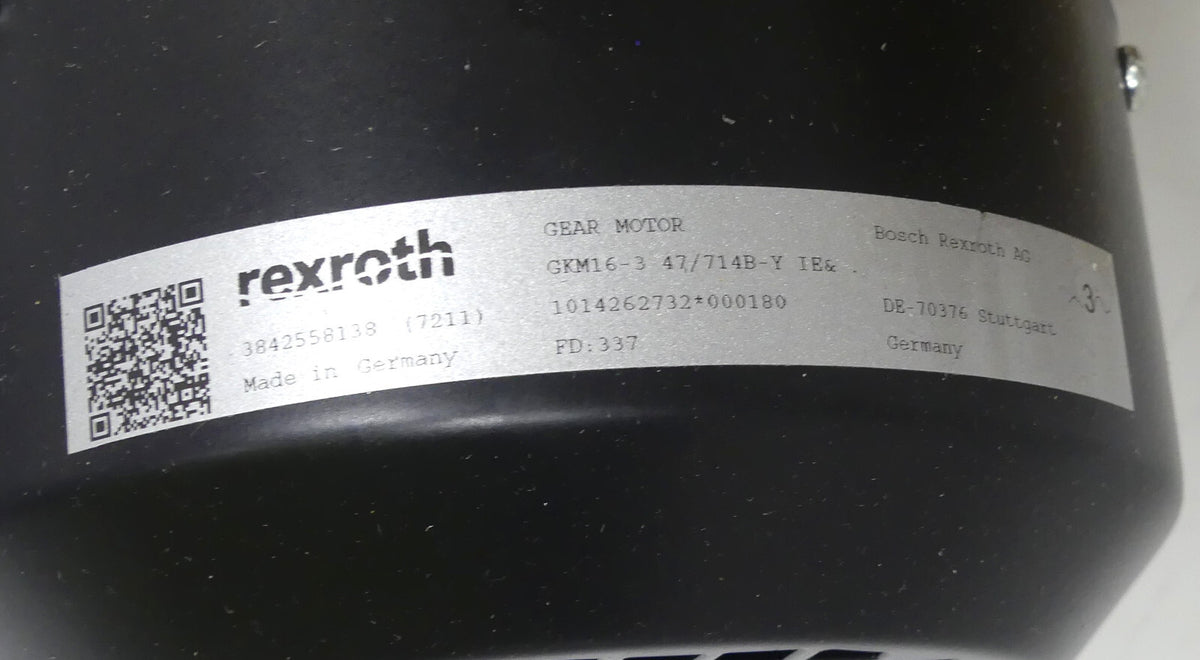 REXROTH GETRIBEMOTOR GKM16-3 MNR: 3842554306