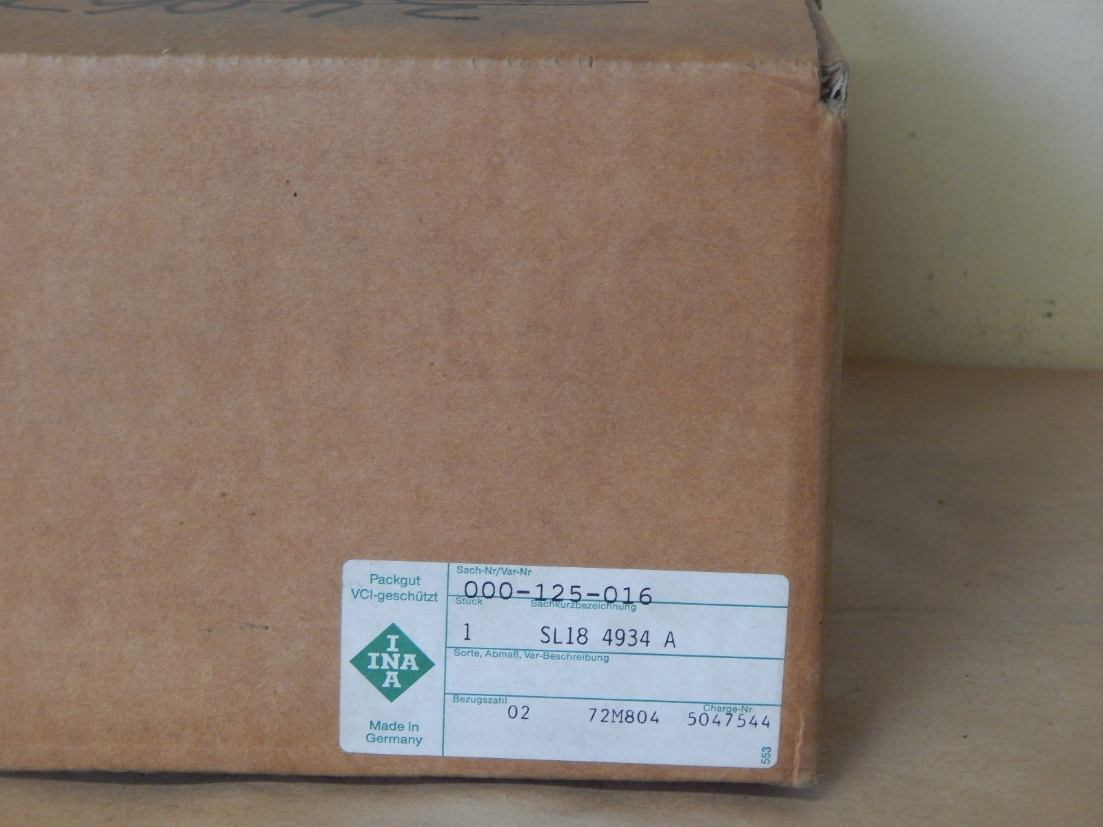 INA   SL 18  4934 A   Cylindrical Roller Bearing Double Row   Neu