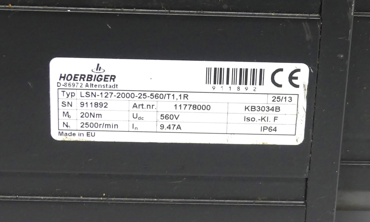 HOERBIGER LSN-127-2000-25-560/T1,1R (leicht beschädigt)