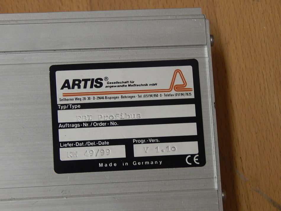 Artis FBI Profibus     V 1.10  Used 