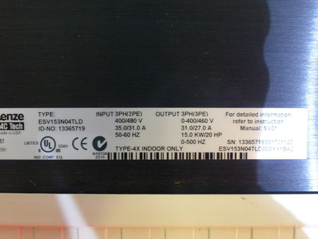 Lenze AC Tech ESV153N04TLD