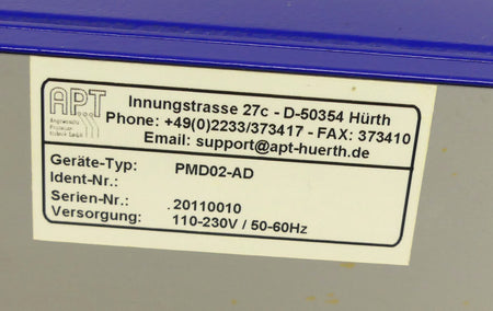 APT PMD02-AD used