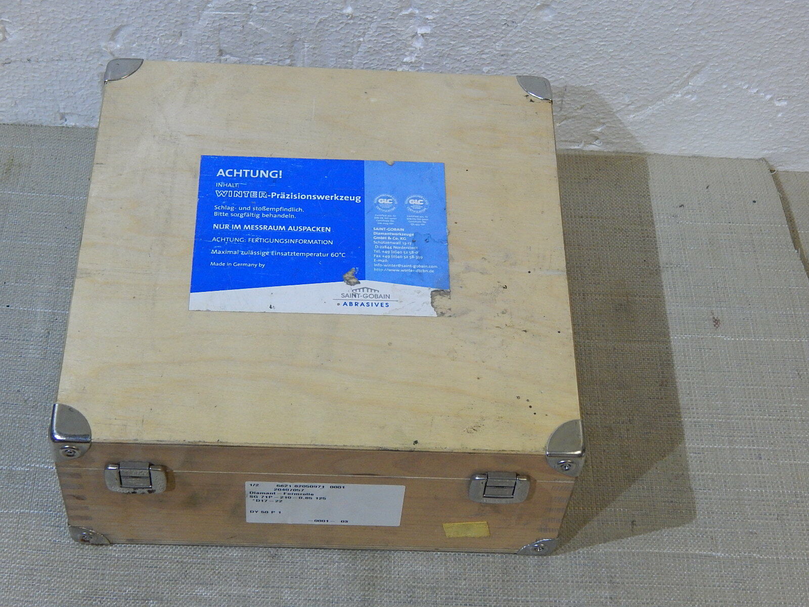  Saint Gobain diamant Formrolle umkehrverfahren SG 71P-210-0,85  125 used