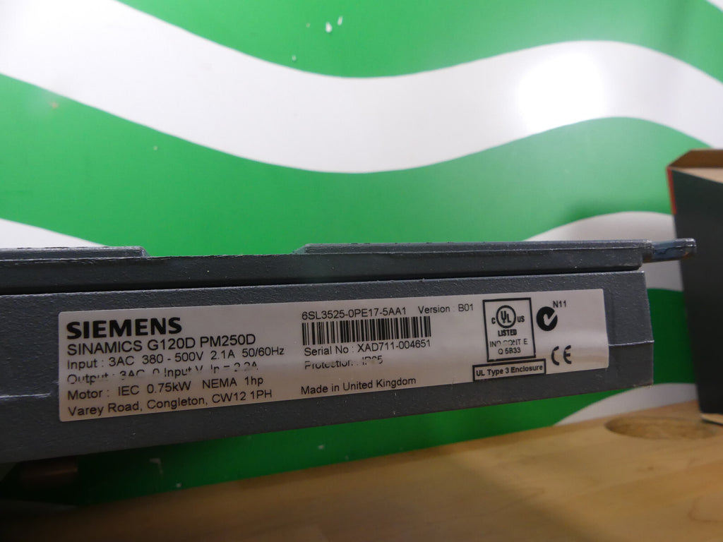 Siemens Sinamics PM250D 6SL3525-0PE17-5AA1    6SL3 525-0PE17-5AA1 / V:B01