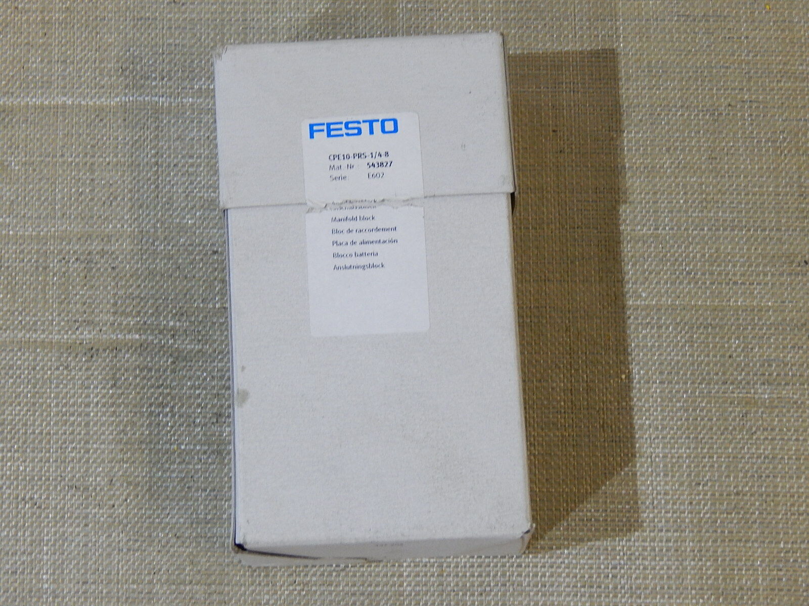  Festo  CPE10-PRS-1/4-8  Krümmer Block New