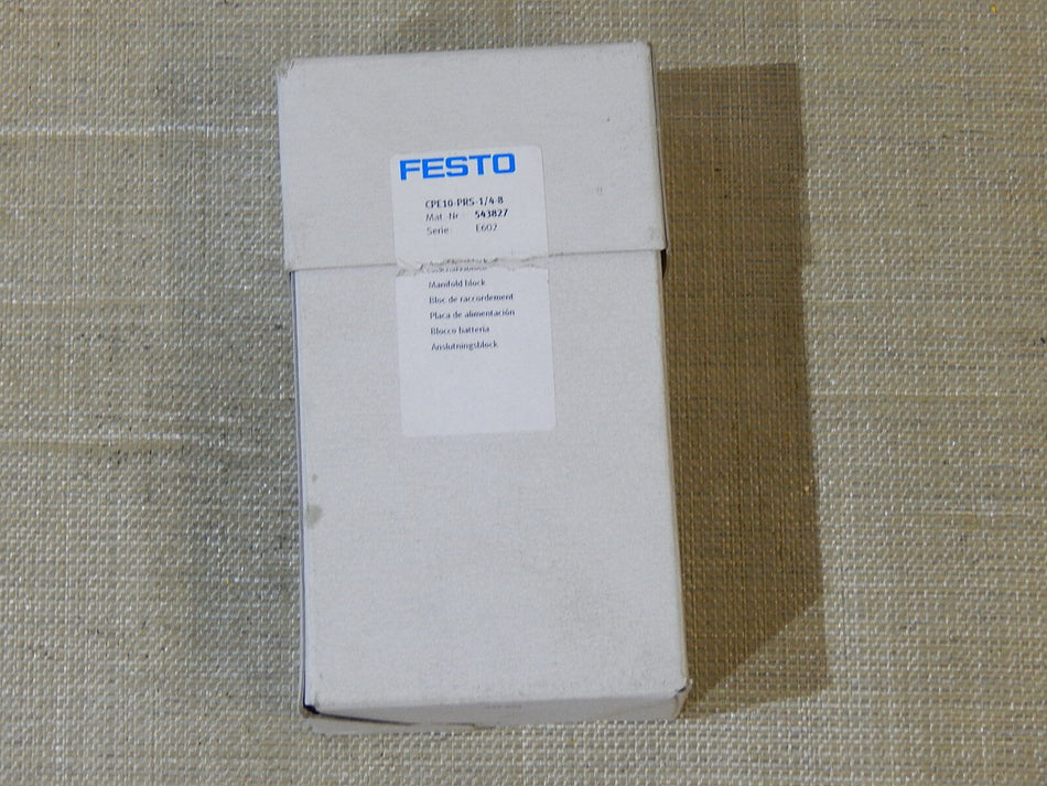  Festo  CPE10-PRS-1/4-8  Krümmer Block New