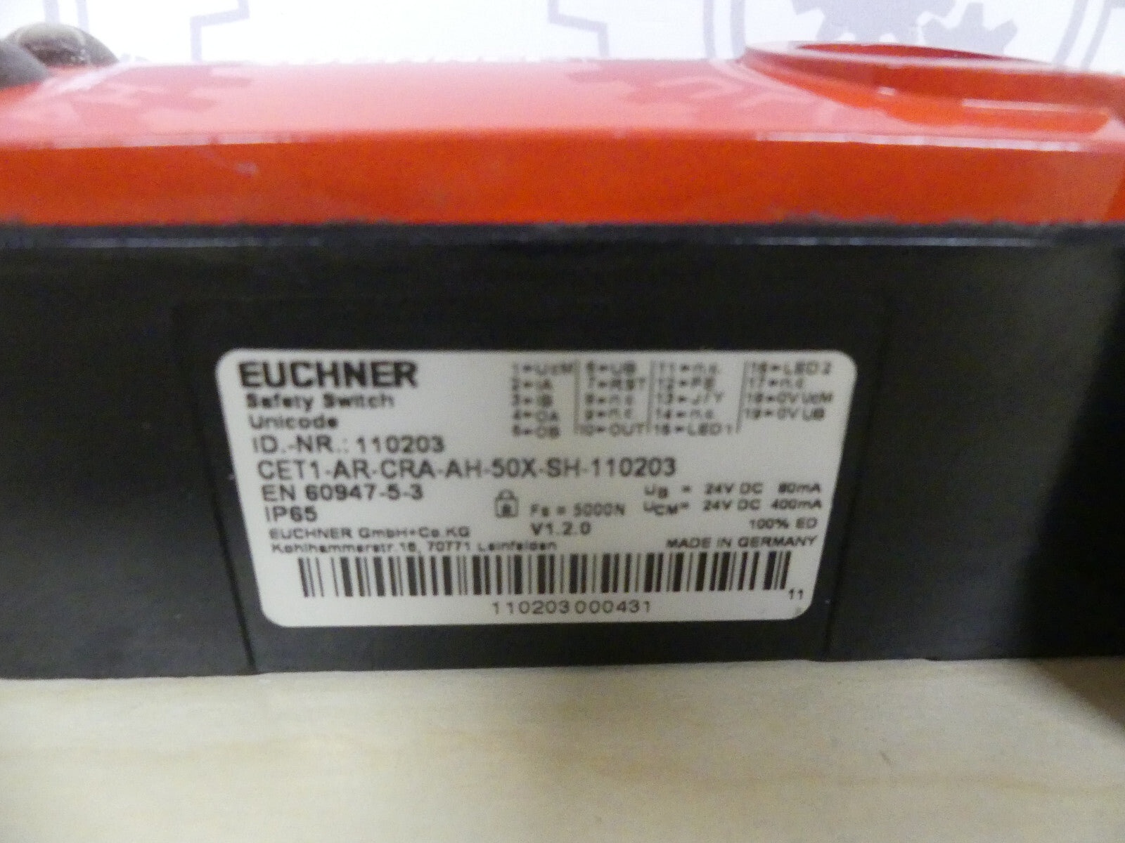 Euchner CET1-AR-CRA-AH-50X-SH-110203  Sicherheitsschalter
