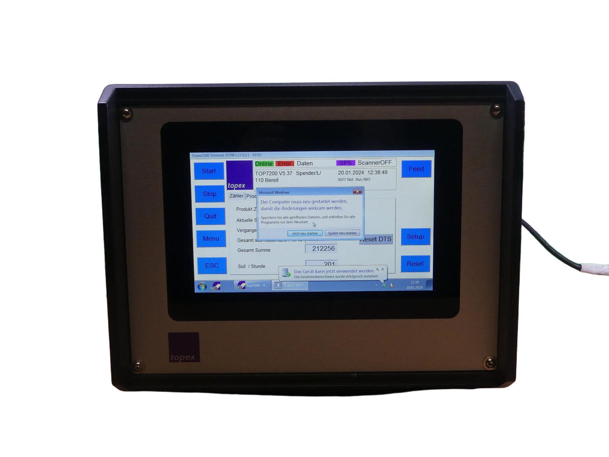 TOPEX TOP 7200/7250 Steuerung für Etikettiermaschine Industrie PC E/A HW V 1.3