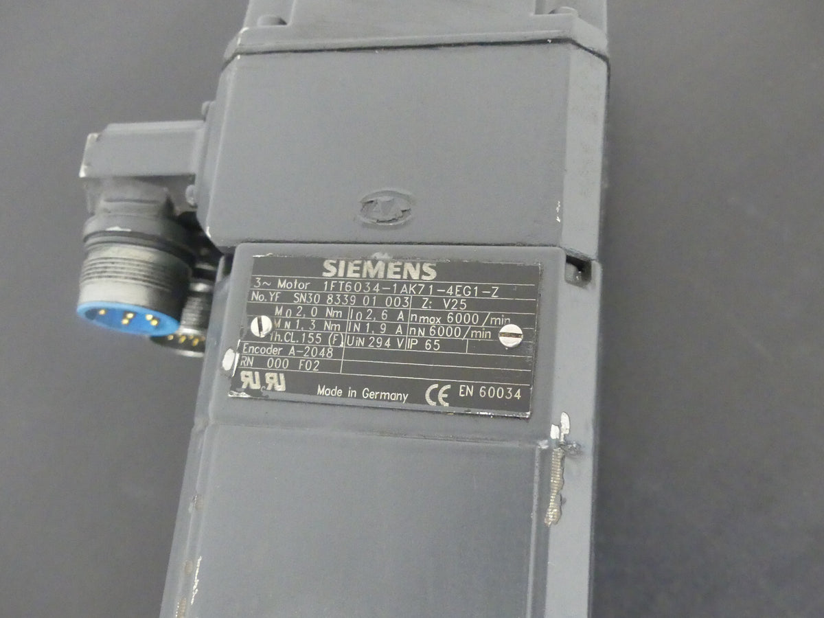 Siemens  1FT6034-1AK71-4EG1-Z, 1FT6 034-1AK71-4EG1-Z s.Bilder