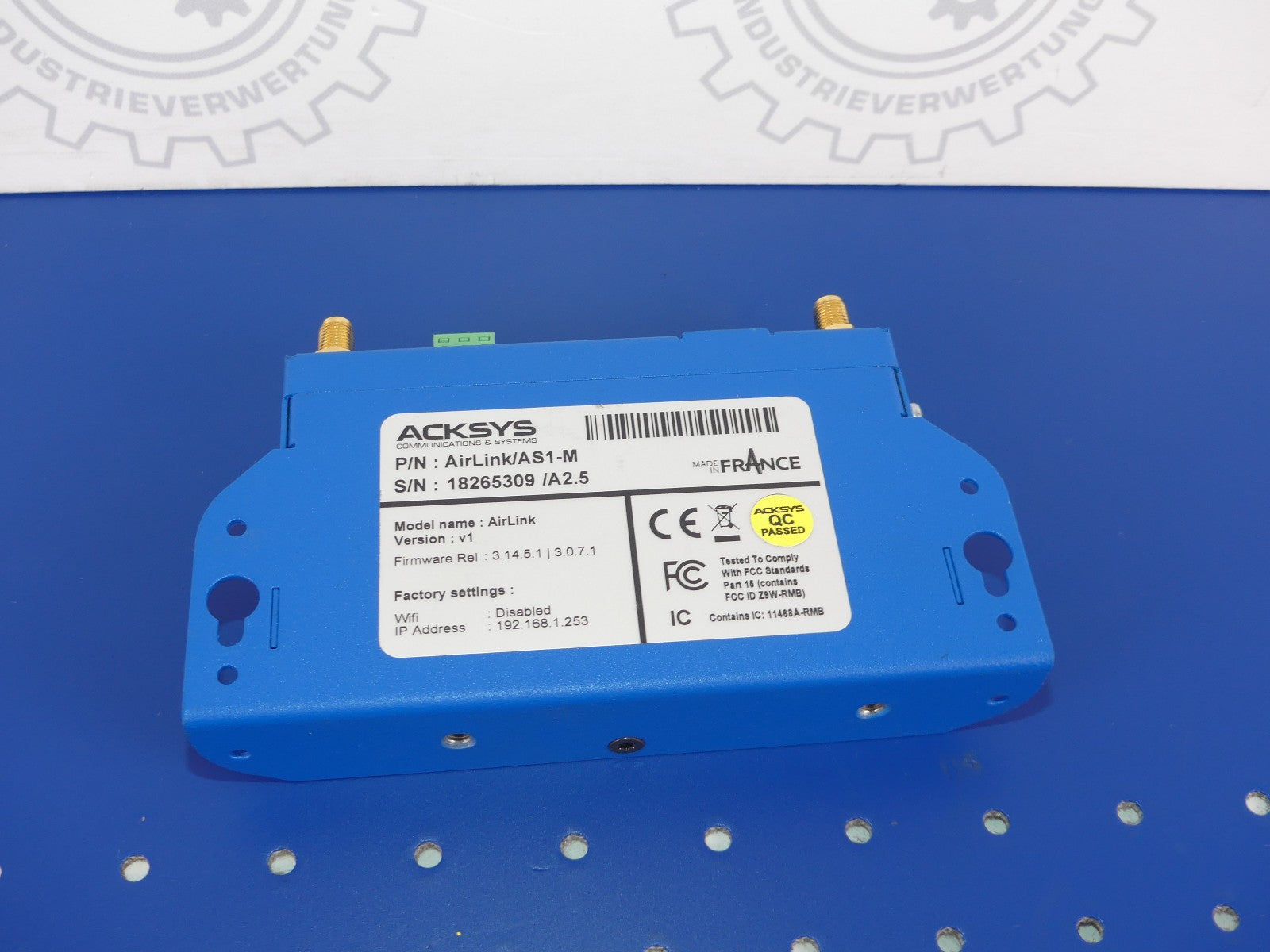 ACKSYS AIRLINK P/N AIRLINK/AS1-M