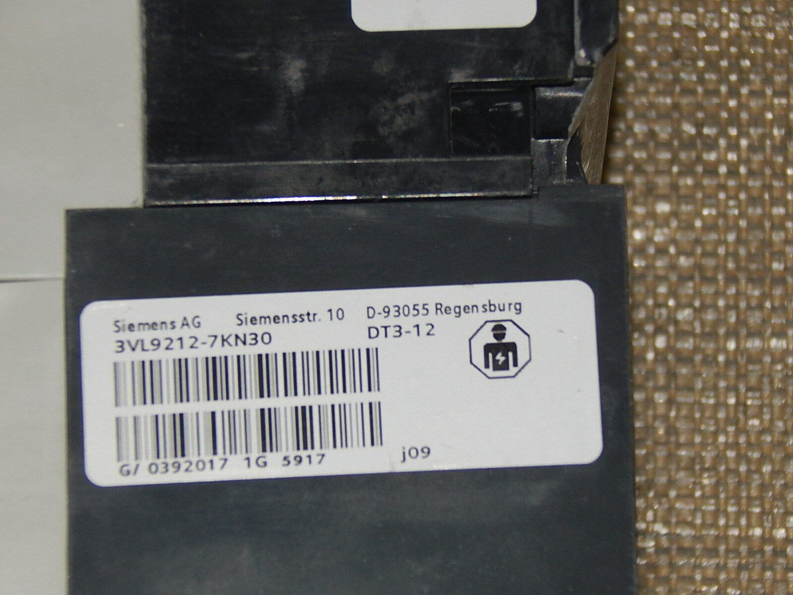 SIEMENS 3VL2515-3RR30-0AA0 + 3VL9212-7KN30 Leistungsschalter 125A used