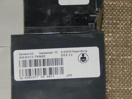 SIEMENS 3VL2515-3RR30-0AA0 + 3VL9212-7KN30 Leistungsschalter 125A used