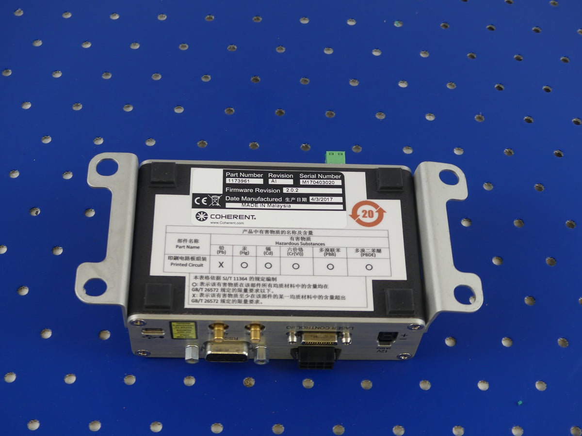 OBIS 1173961 REVISION AI SERIAL NUMBER MI70403020