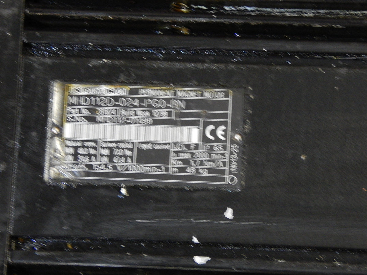 Indramat Permanent Magnet Motor  MHD112D-024-PG0-BN Used