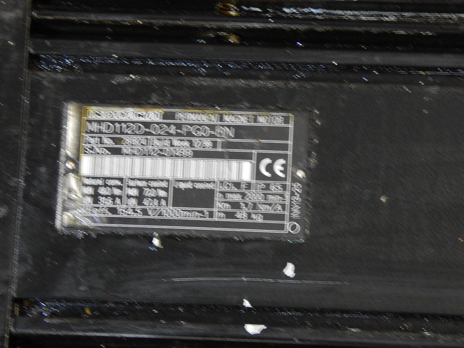 Indramat Permanent Magnet Motor  MHD112D-024-PG0-BN Used
