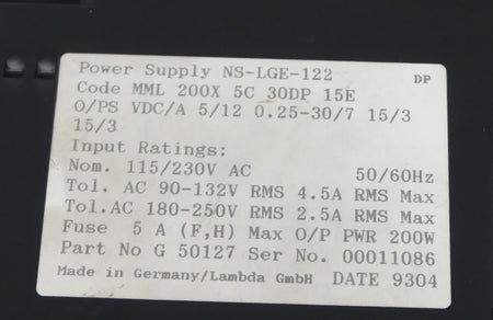 Omega MML200 Coutant NS-LGE-122