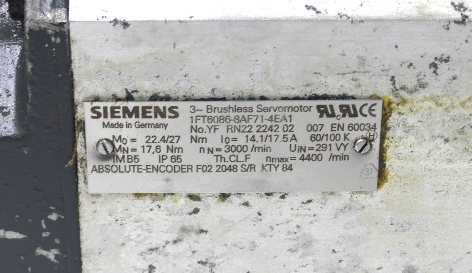 SIEMENS 1FT6086-8AF71-4EA1