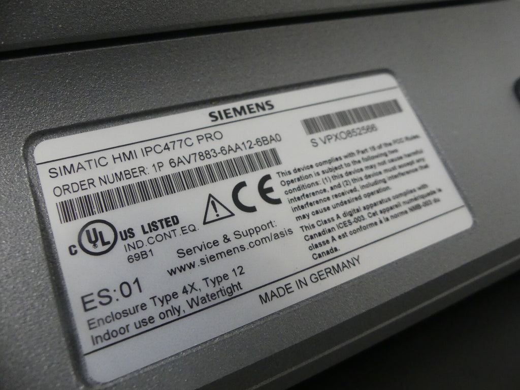 Siemens 6AV7883-6AA12-6BA0