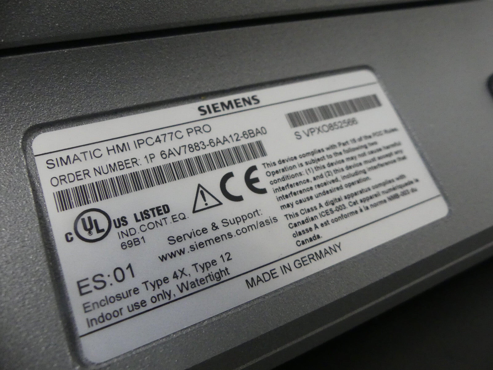 Siemens 6AV7883-6AA12-6BA0