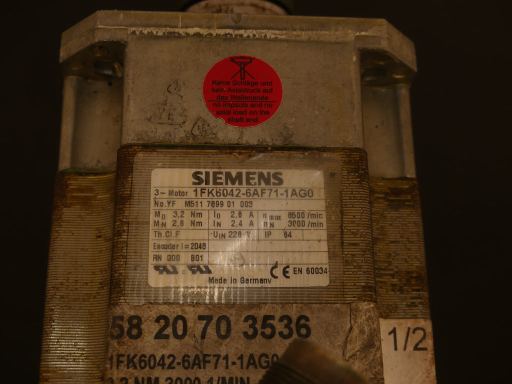 Siemens 1FK6042-6AF71-1AG0  1FK60426AF711AG0 used