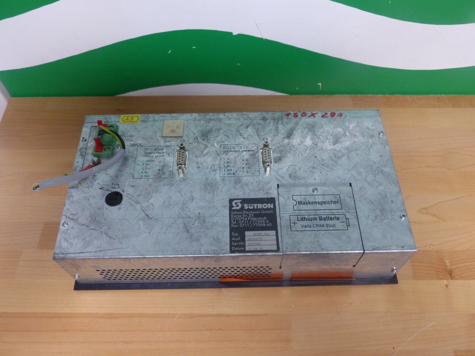 SUTRON BT20 / 80989.506 OPERATOR PANEL s.Bilder