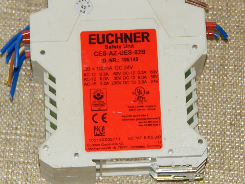Euchner CES-AZ-UES-02B Auswertegerät 105140 used s.Bilder