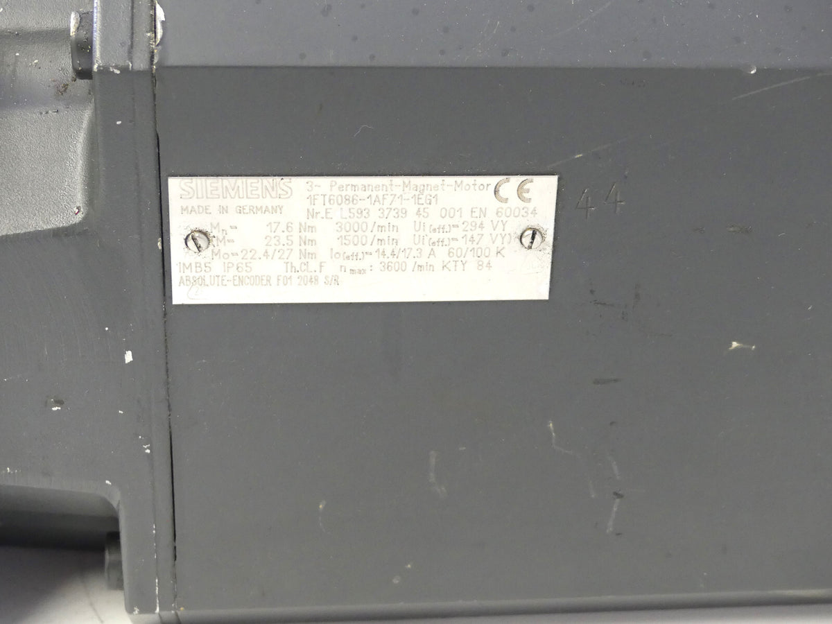 Siemens Servomotor 1FT6086-1AF71-1EG1