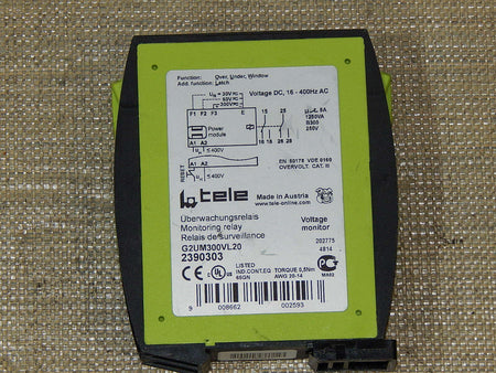 Tele Haase G2UM300VL20 Relais Spannungsüberwachung Monitoring relay 