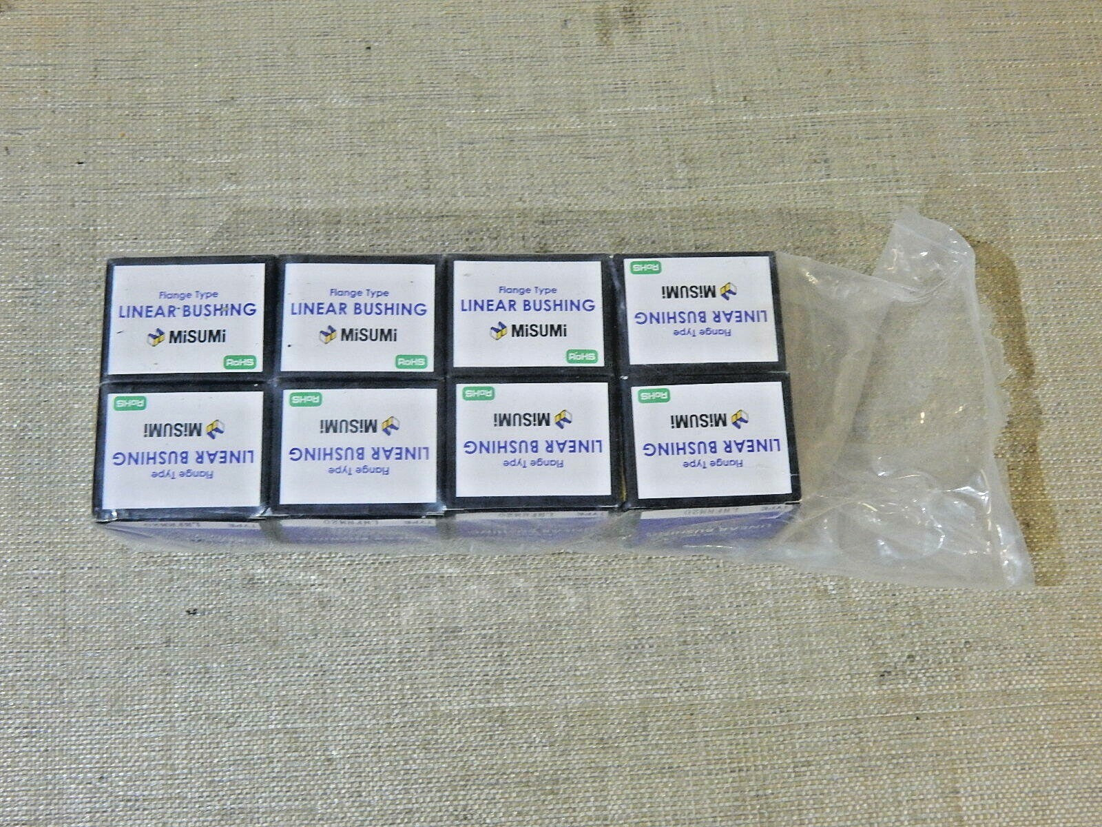 8x Misumi LHFRM20 Linearkugellager mit Flansch New