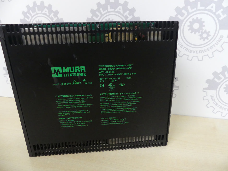 MURR ELEKTRONIK MCS20 - 230/24 85087, leicht Beschädigt s. Bilder