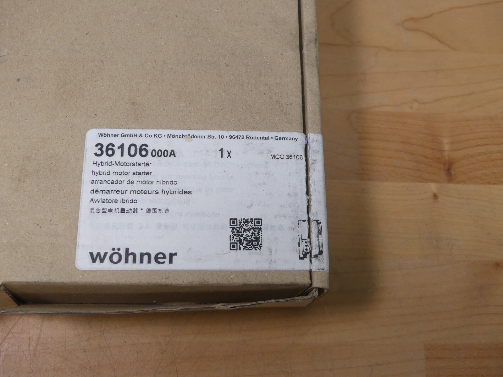 Wöhner Hybrid-Motorstarter 36106  36106000A