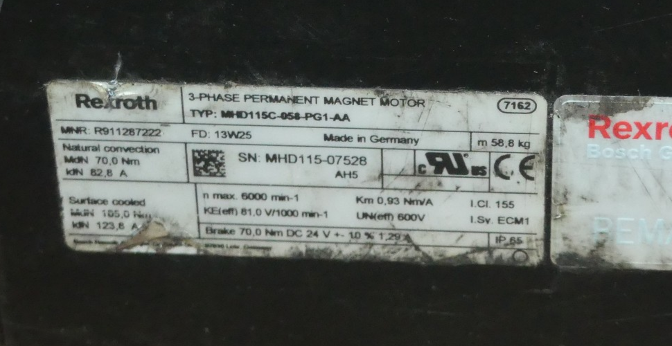 REXROTH MHD115C-058-PG1-AA
