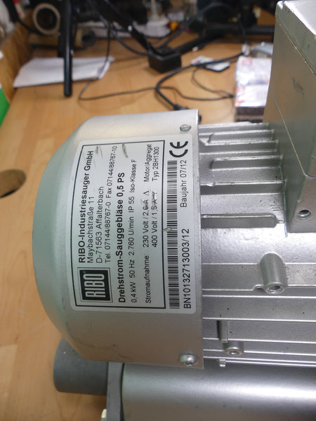Ribo Industriestaubauger Drehstrom-Sauggebläse   Typ: 2BH1300 / BN1013271300/12