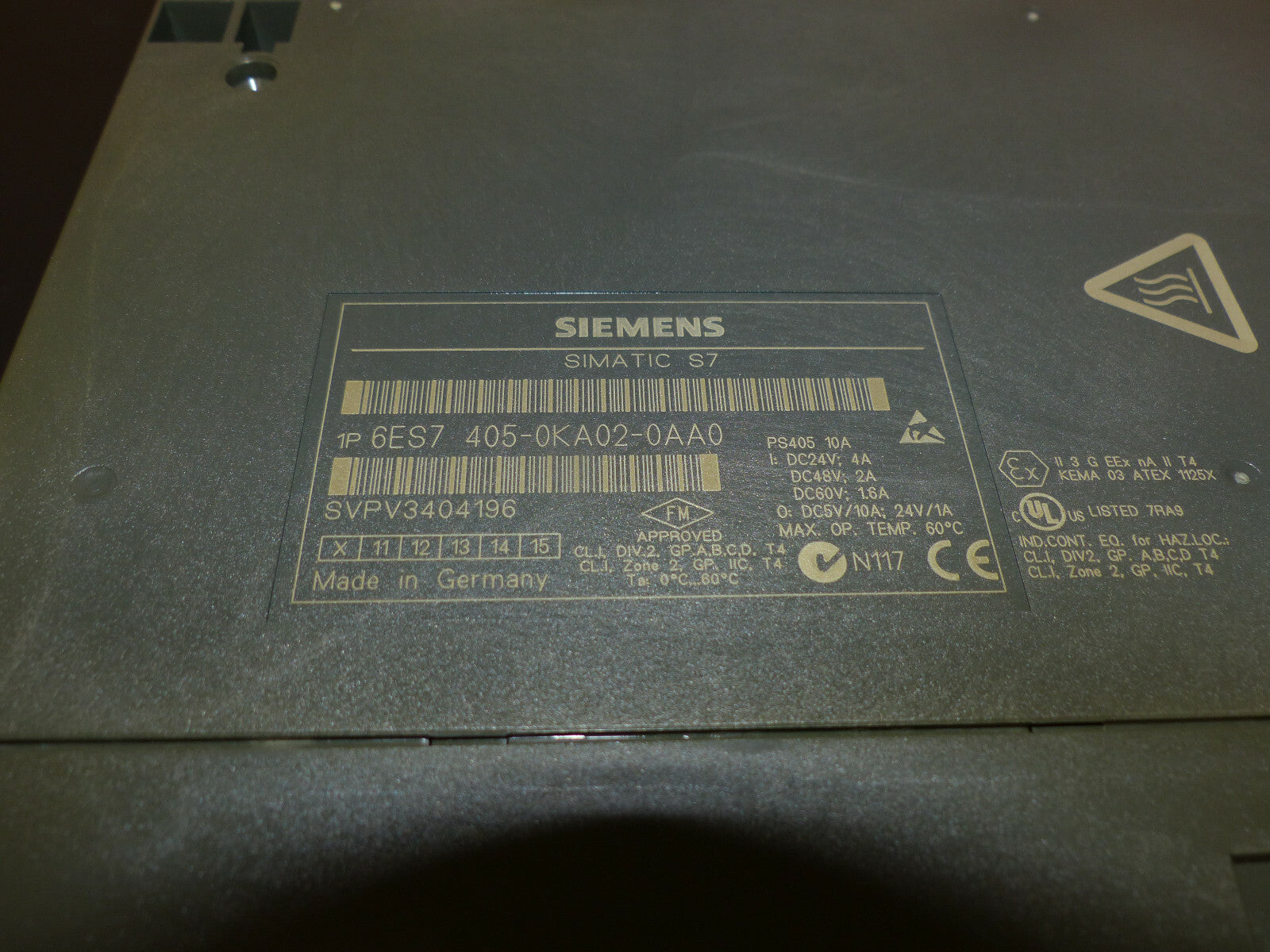 Siemens 6ES7 405-0KA02-0AA0 s. Bilder
