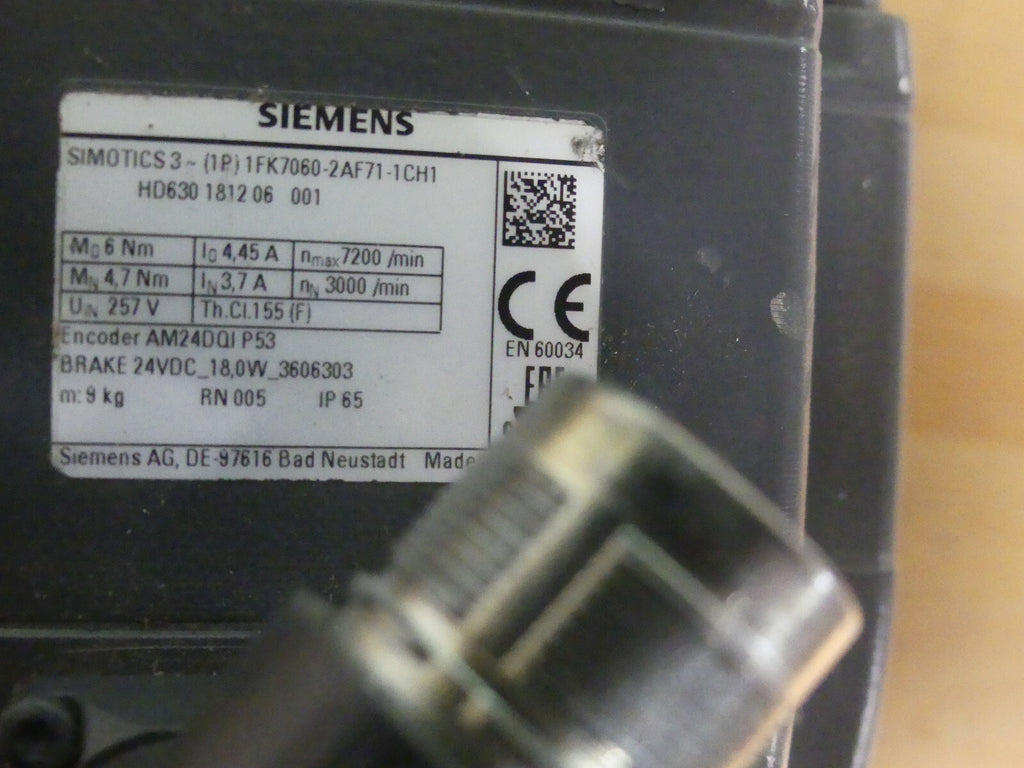 Siemens 1FK7060-2AF71-1CH1  1FK70602AF711CH1  onhe encoder s.Bilder