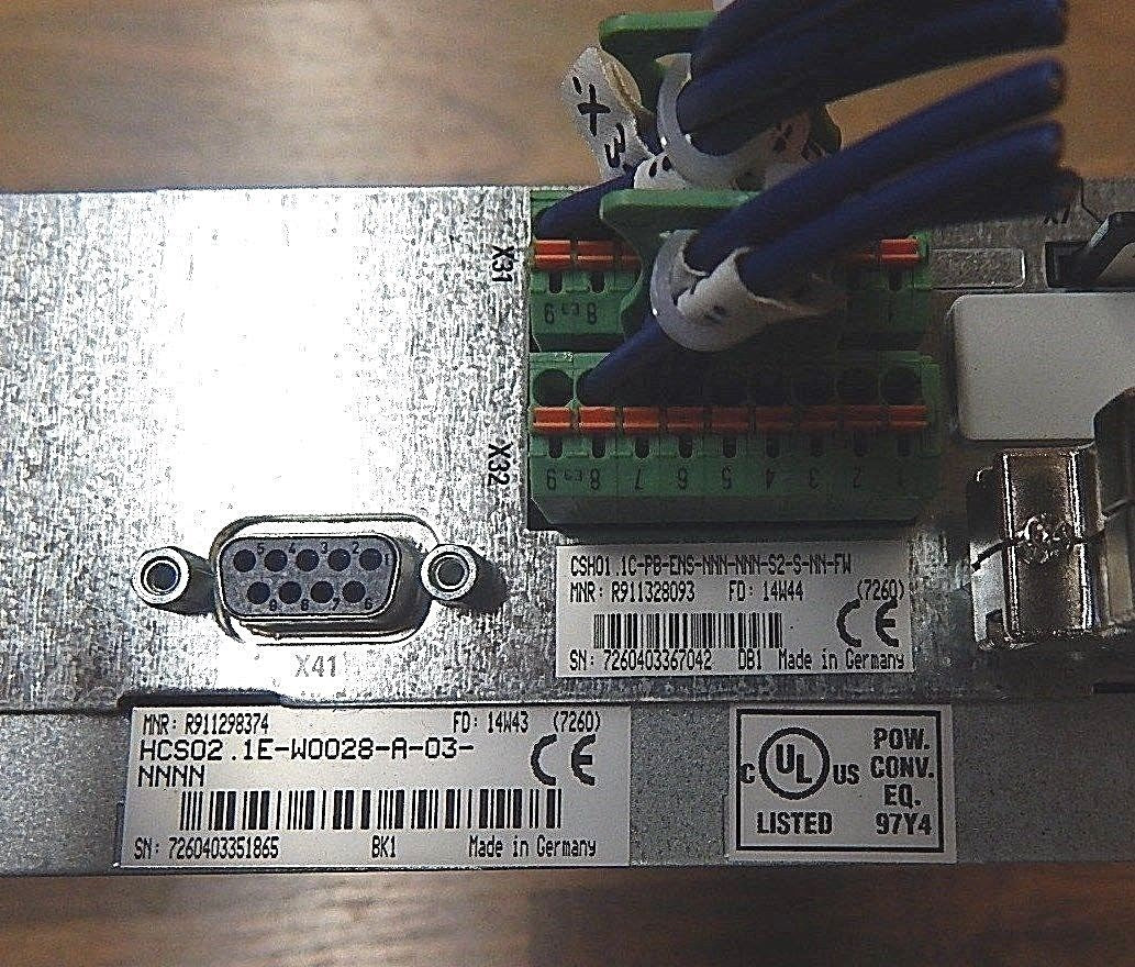 Rexroth IndraDrive HCS02.1E-W0028-A-03-NNNN + CSH01.1C-PB-ENS-NNN-NNN-S2-S-NN-FW