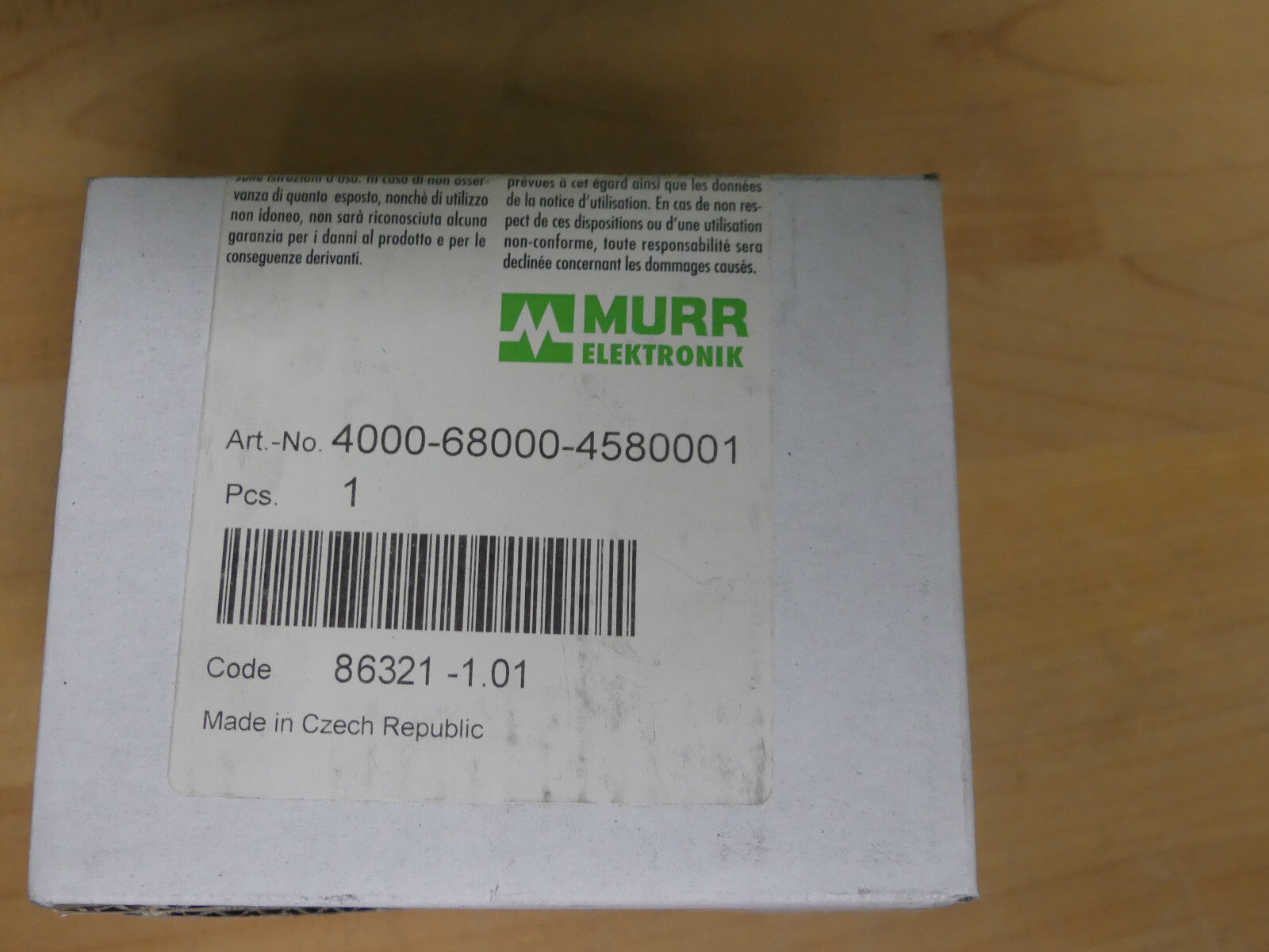 MURR ELEKTRONIK 4000-68000-4580001