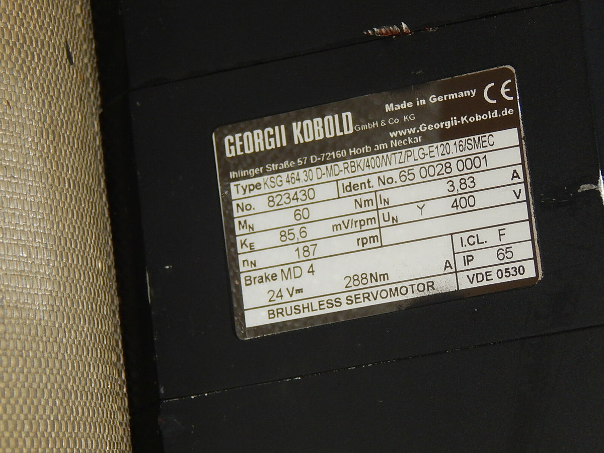 Georgii Kobold Brushless servomotor KSG 464.30 D-MD-RBK/400WTZ/PLG-E120.16/SMEC