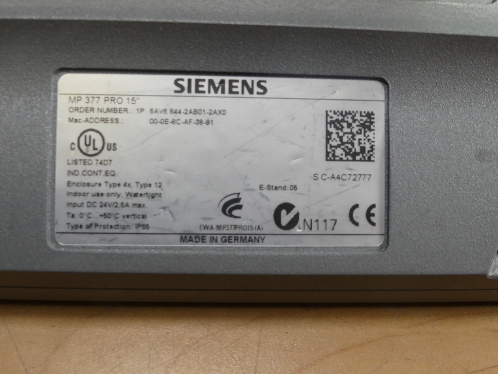 Siemens 6AV6 644-2AB01-2AX0   6AV6644-2AB01-2AX0