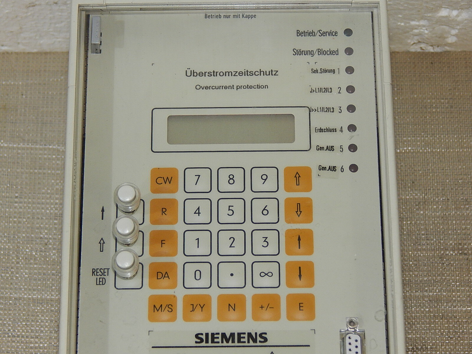  Siemens 7SJ5125-4BA03-0CA0/EE Überstromzeitschutz  