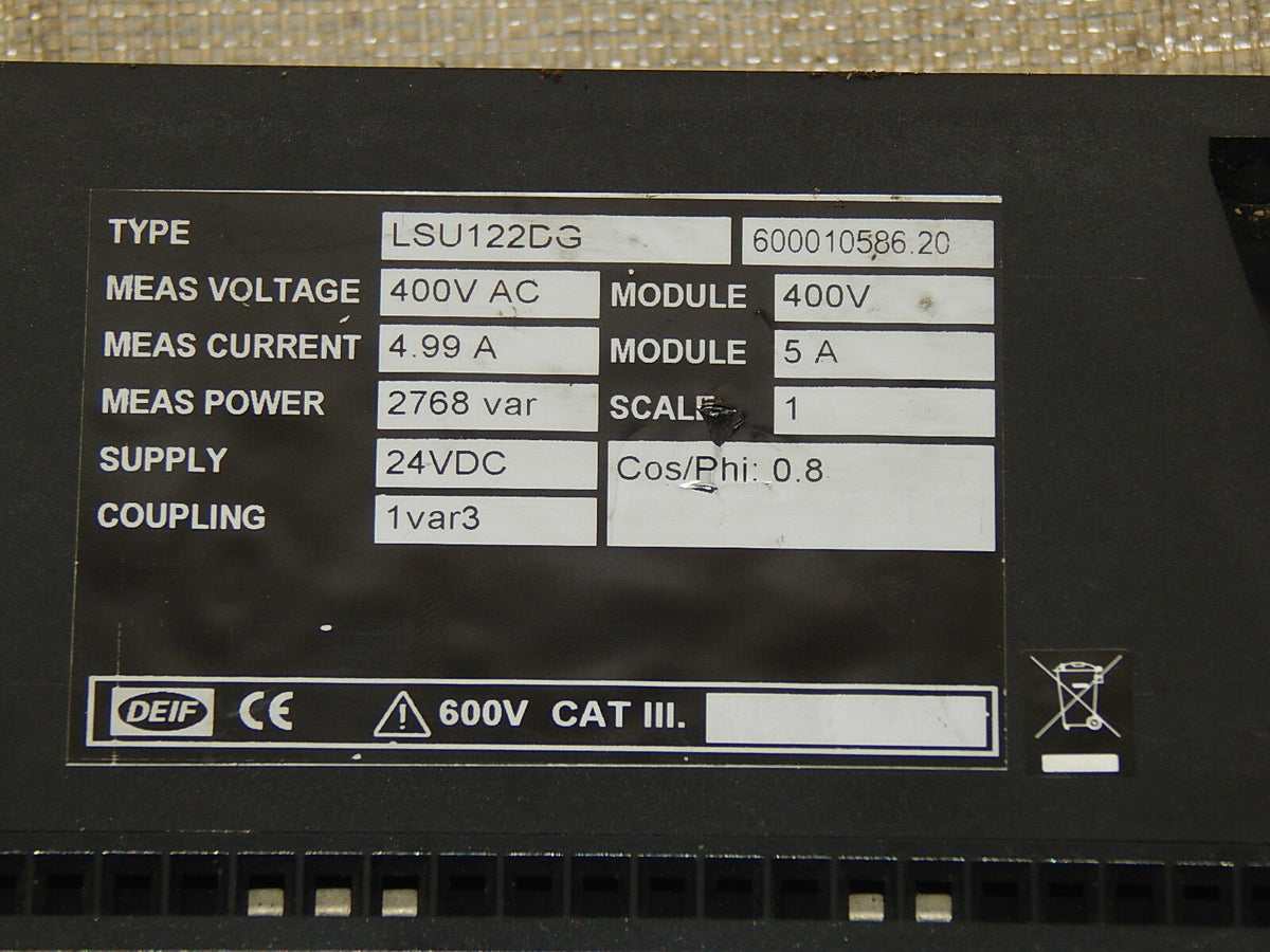  DEIF LSU-122DG / 600010586.20 Synchronisiergerät Generator Synchronizer  used