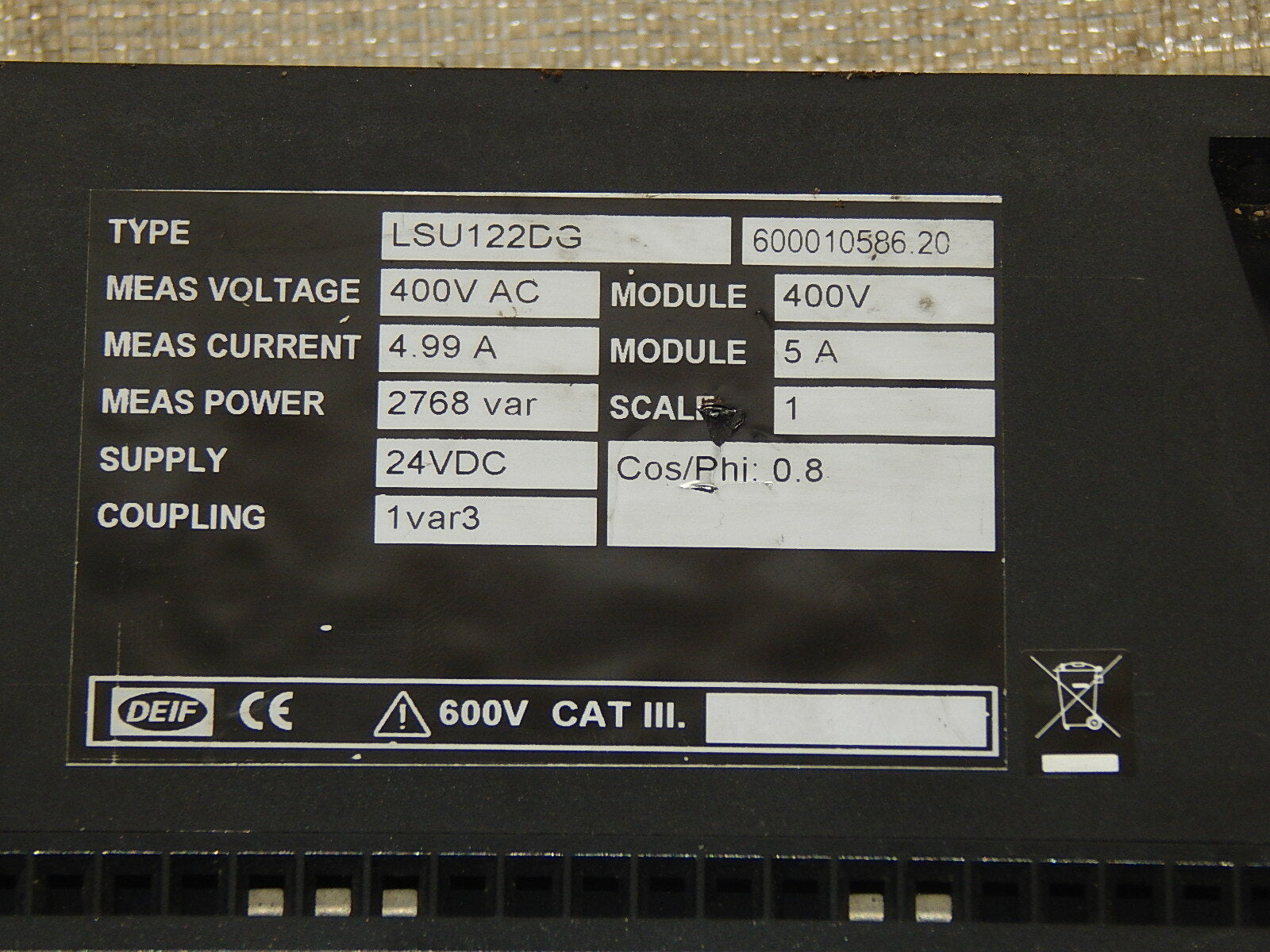  DEIF LSU-122DG / 600010586.20 Synchronisiergerät Generator Synchronizer  used