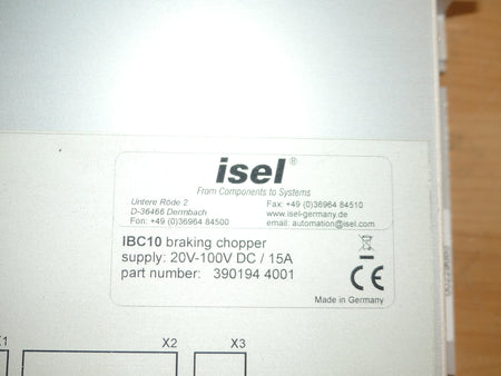 Isel IBC10 Brake Chopper Module