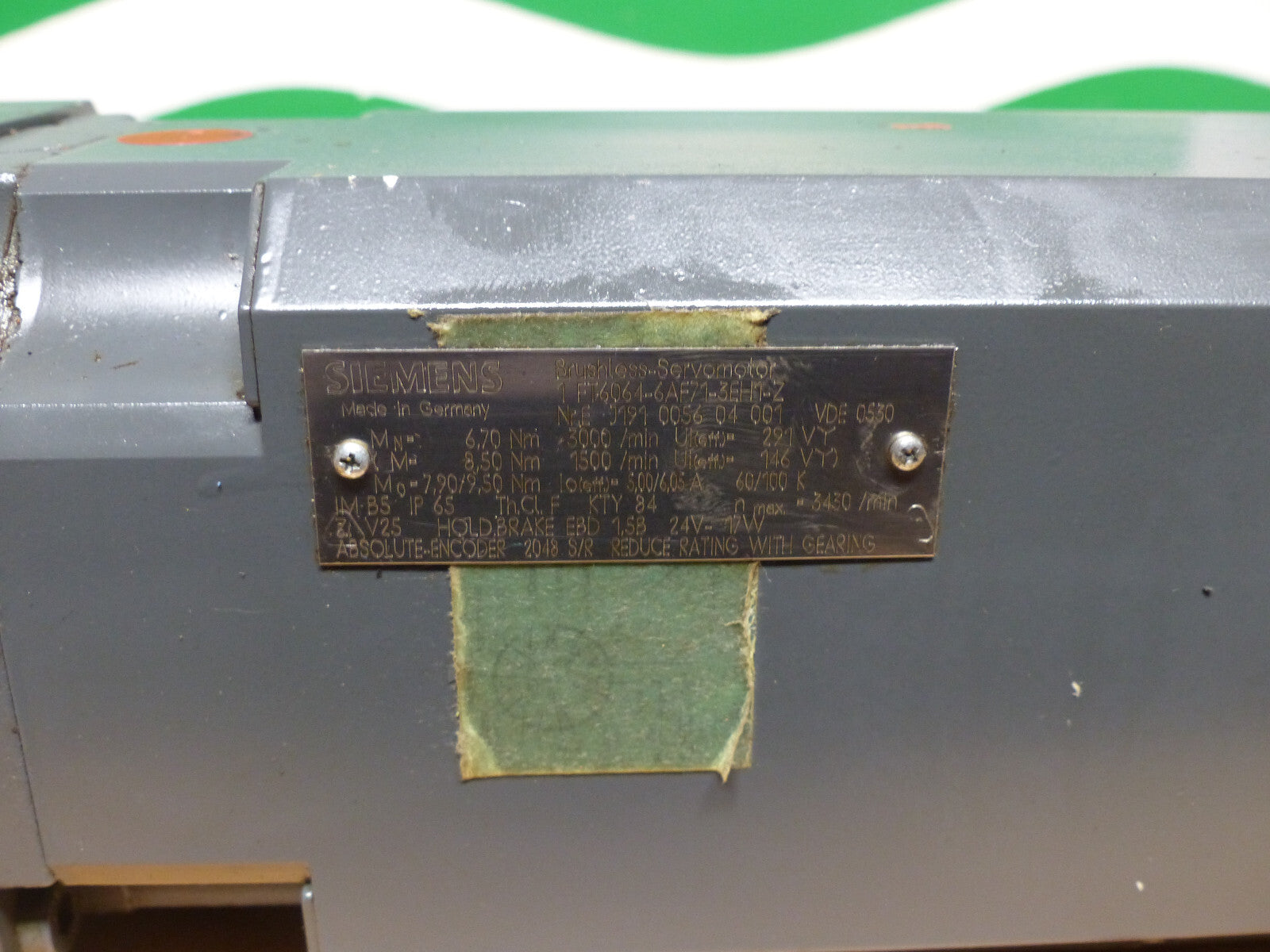 siemens  1ft6064-6af71-3eh1-z mit Getriebe