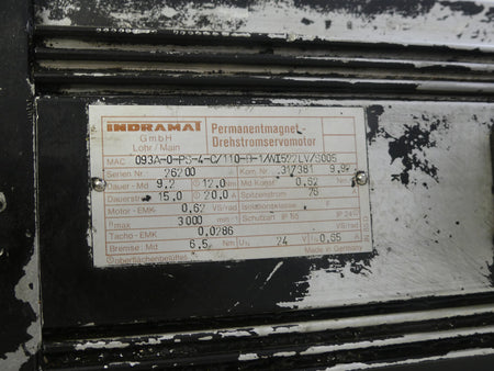 MAC 093A-0-PS-4-C/110-B-1/WI522LV/S005, INDRAMAT