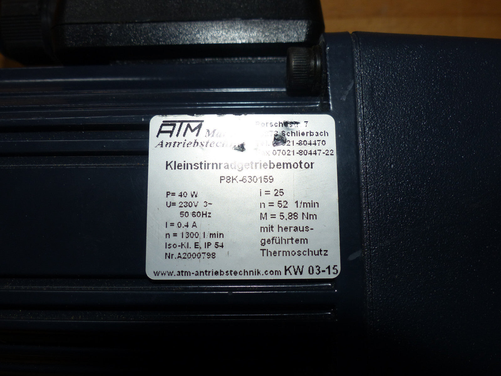Kleinstirnradgetriebemotoren ATM P8K-630159 s.Bilder