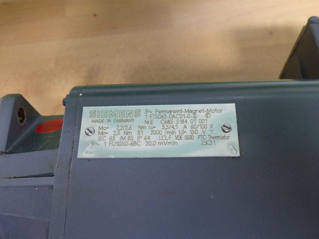 Siemens 1 FT5062-0AC01-0-Z 1FT5062-0AC01-0-Z  S.BILDER