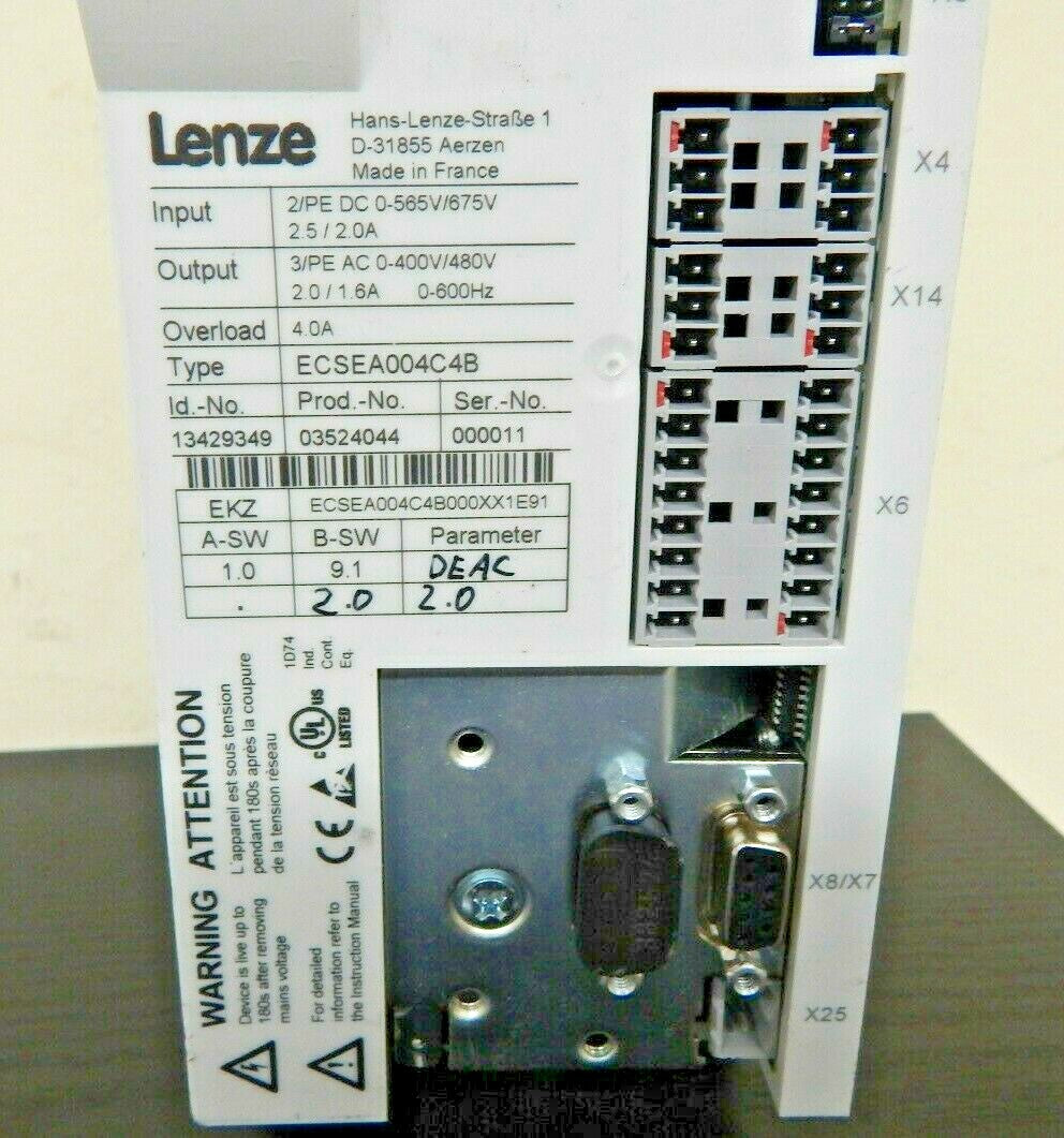 Lenze ECSEA004C4B Servo Drive